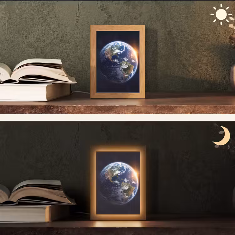 Tafellamp - Planeet - Ruimte - Kosmos - Planeet - Ruimte - Kosmos Light Box met kabel (Tafellamp) klein