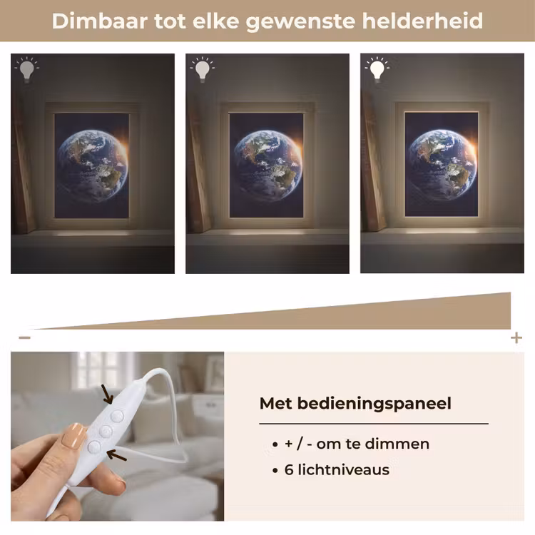 Tafellamp - Planeet - Ruimte - Kosmos - Planeet - Ruimte - Kosmos Light Box met kabel (Tafellamp) klein