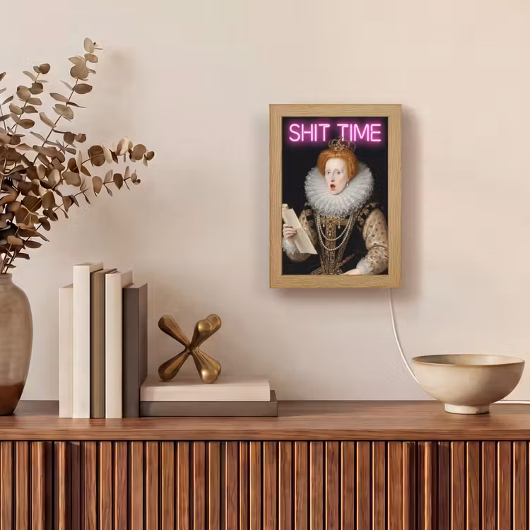 Portret - Humor - Neon Light Box met kabel (Tafellamp) klein -sfeer2