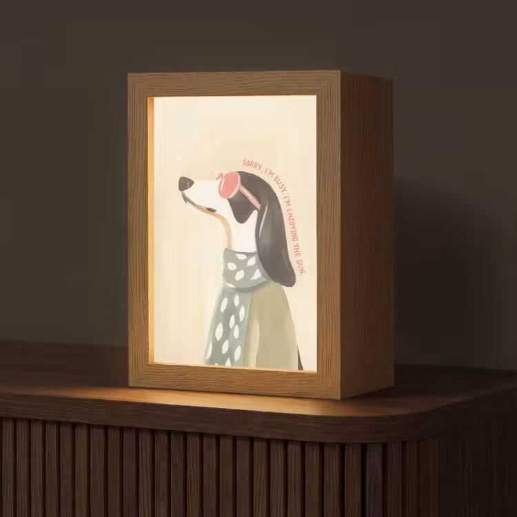 Quote - Hond - Zonnebril Light Box met kabel (Tafellamp) klein -z3d_website