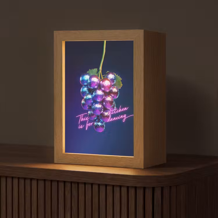Quote - Neon - Disco - Druiven Light Box met kabel (Tafellamp) klein -z3d_website
