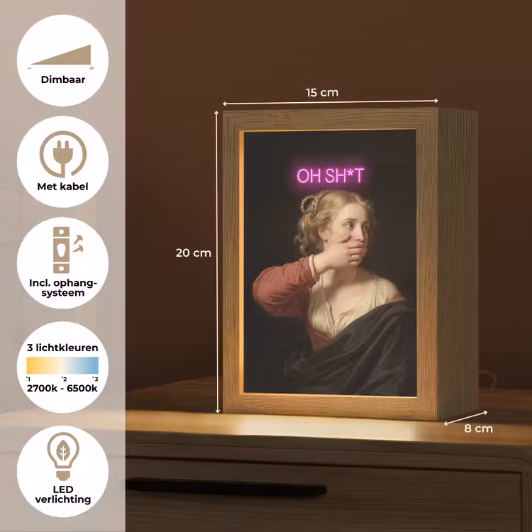 Quote - Neon - vrouw Light Box met kabel (Tafellamp) klein -USP_NL