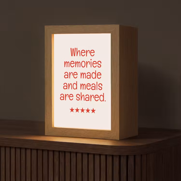 Quote - Sterren - Rood - Memories Light Box met kabel (Tafellamp) klein -z3d_website