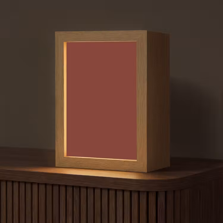 Rustic - Terracotta - Rood Light Box met kabel (Tafellamp) klein 925 -z3d_website