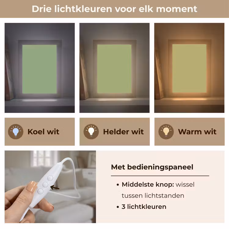 Sage - Green - Groen Light Box met kabel (Tafellamp) klein 925 -USP_lichtkleurNL