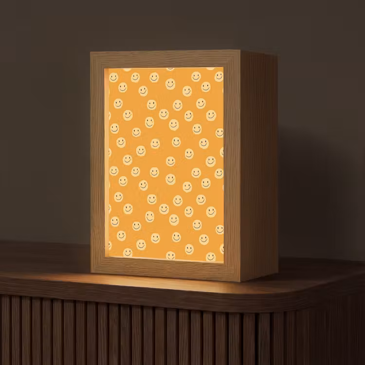Smileys - Retro - Heel Light Box met kabel (Tafellamp) klein 925 -z3d_website