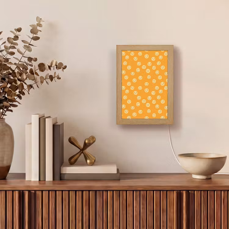 Smileys - Retro - Heel Light Box met kabel (Tafellamp) klein 925 -sfeer2