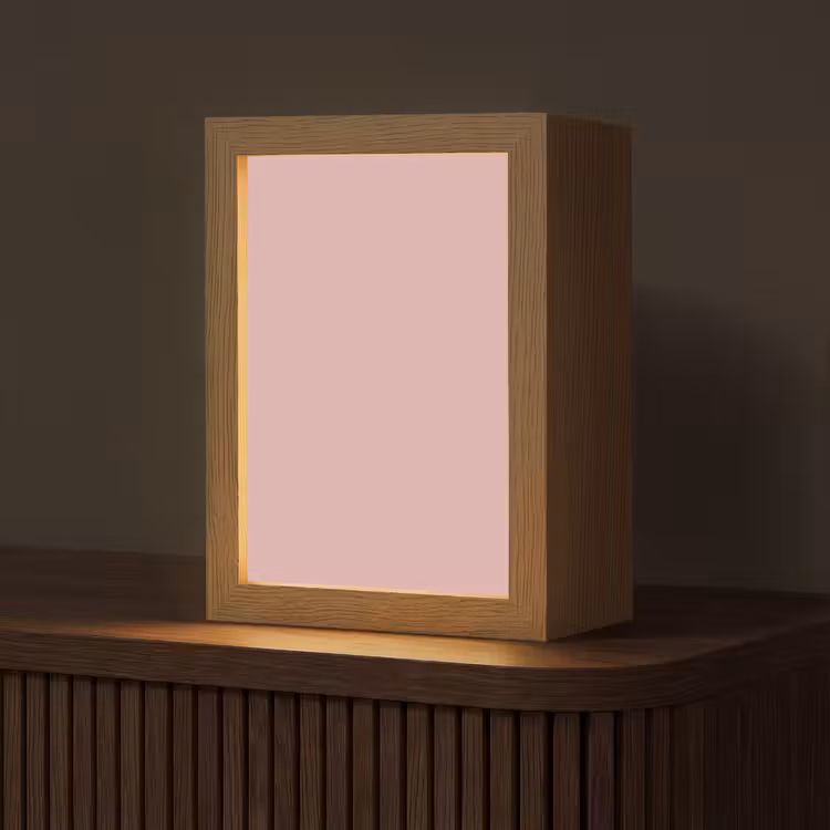 Soft - Blush - Roze Light Box met kabel (Tafellamp) klein 925 -z3d_website