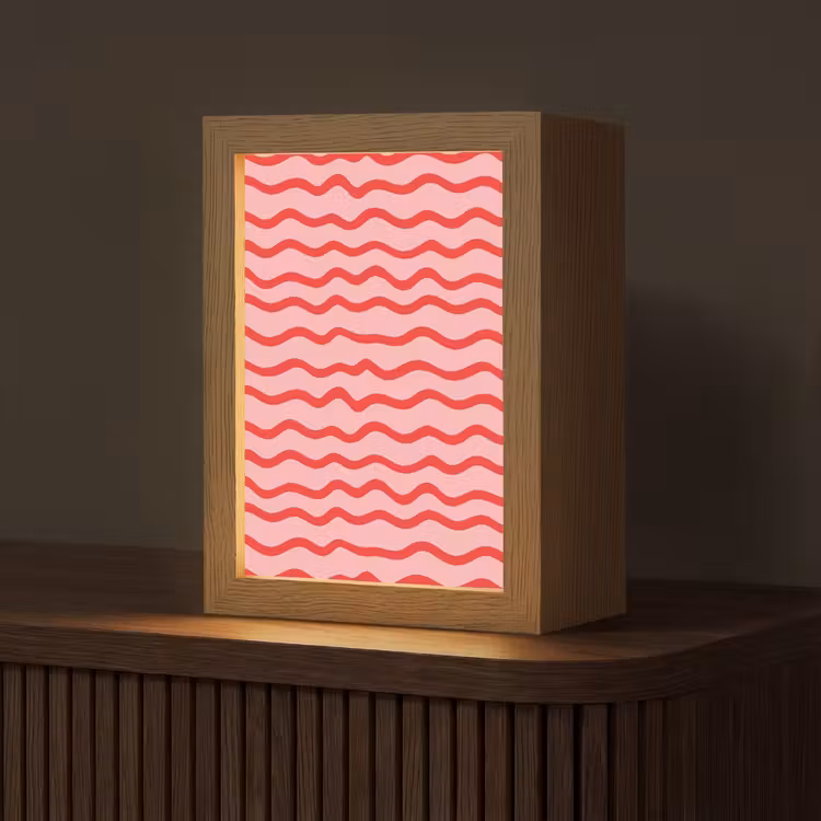 Speels - Patroon - Rood Light Box met kabel (Tafellamp) klein 925 -z3d_website