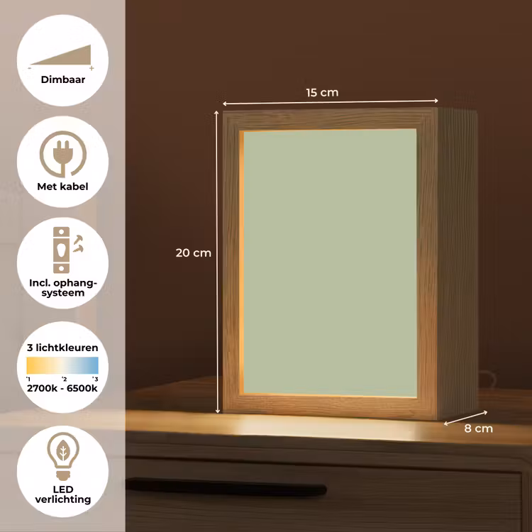 Spring - Sprint - Groen Light Box met kabel (Tafellamp) klein 925 -USP_NL