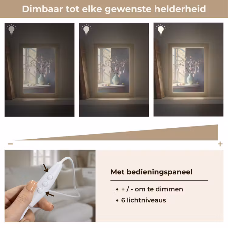 Stilleven - Vaas - Paastak Light Box met kabel (Tafellamp) klein -USP_dimbaarNL