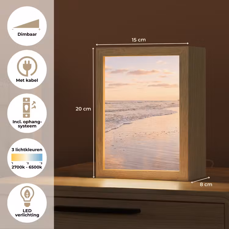 Strand - Branding - Wolken Light Box met kabel (Tafellamp) klein -USP_NL