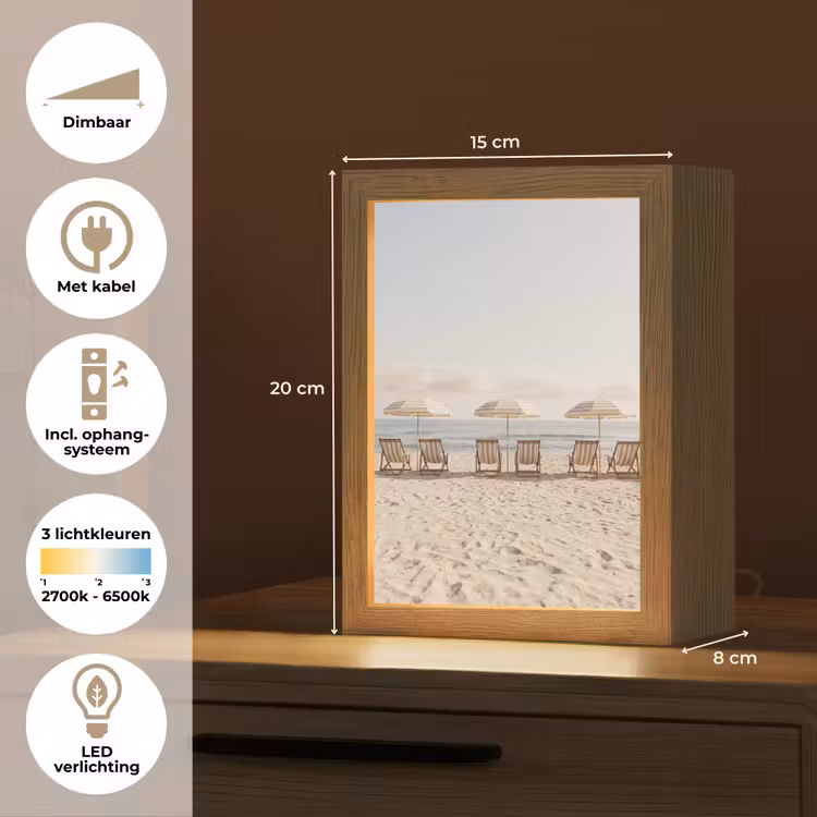 Strand - Stoelen - Parasol Light Box met kabel (Tafellamp) klein -USP_NL