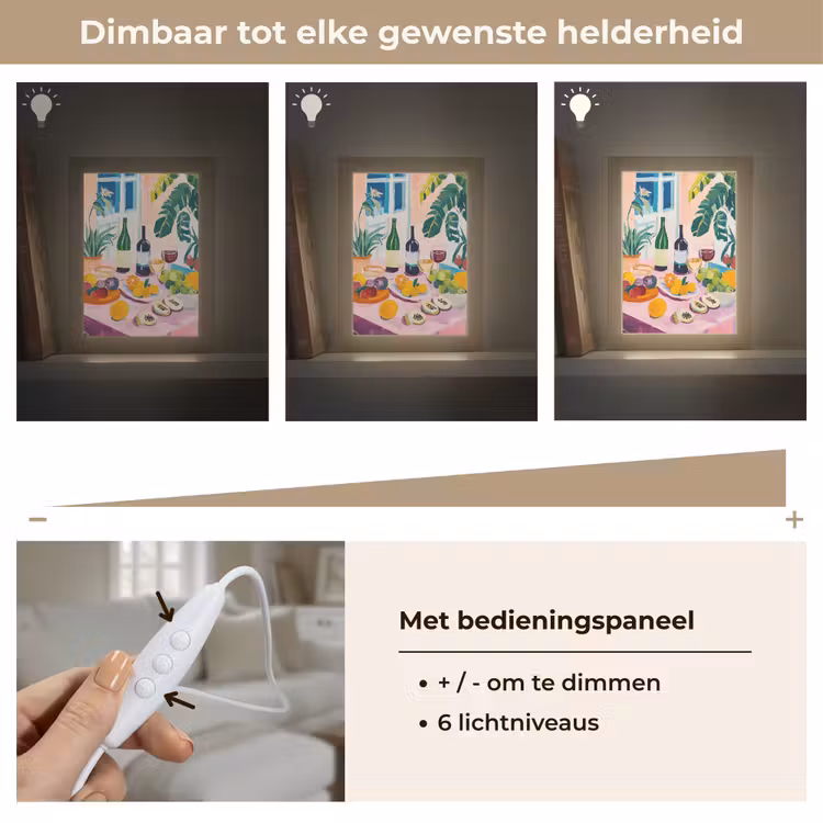 Tafel - Wijn - Fruit Light Box met kabel (Tafellamp) klein -USP_dimbaarNL