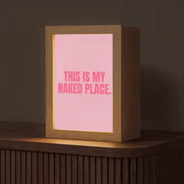 Tekst - Modern - Roze Light Box met kabel (Tafellamp) klein -z3d_website