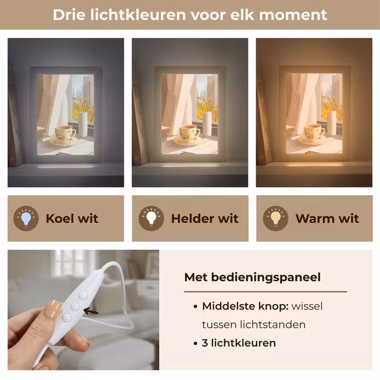 Thee - Boek - Thee - Herfst Light Box met kabel (Tafellamp) klein -USP_lichtkleurNL