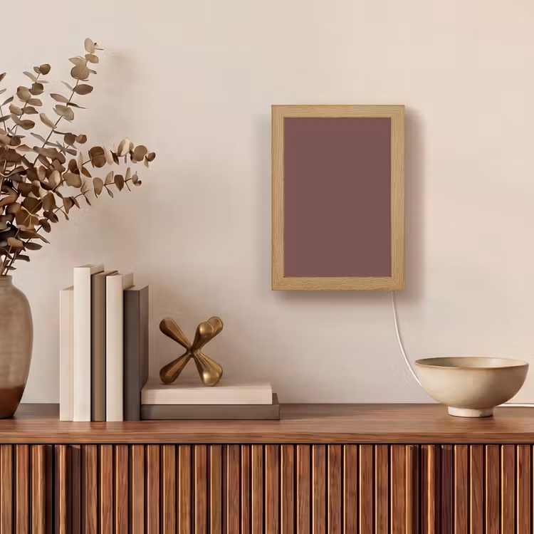 Velvet - Merlot - Rood Light Box met kabel (Tafellamp) klein 925 -sfeer2