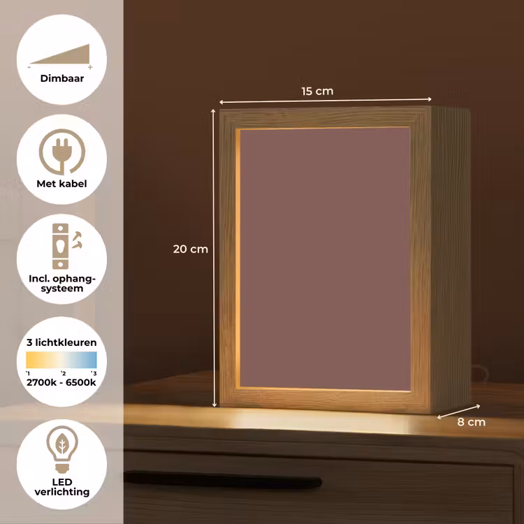 Velvet - Merlot - Rood Light Box met kabel (Tafellamp) klein 925 -USP_NL