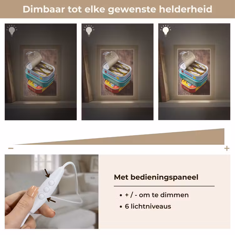 Tafellamp - Vis - Blikjes - Keuken - Vis - Blikjes - Keuken Light Box met kabel (Tafellamp) klein