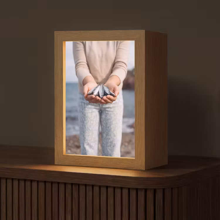 Tafellamp - Vis - Handen - Natuur - Vis - Handen - Natuur Light Box met kabel (Tafellamp) klein