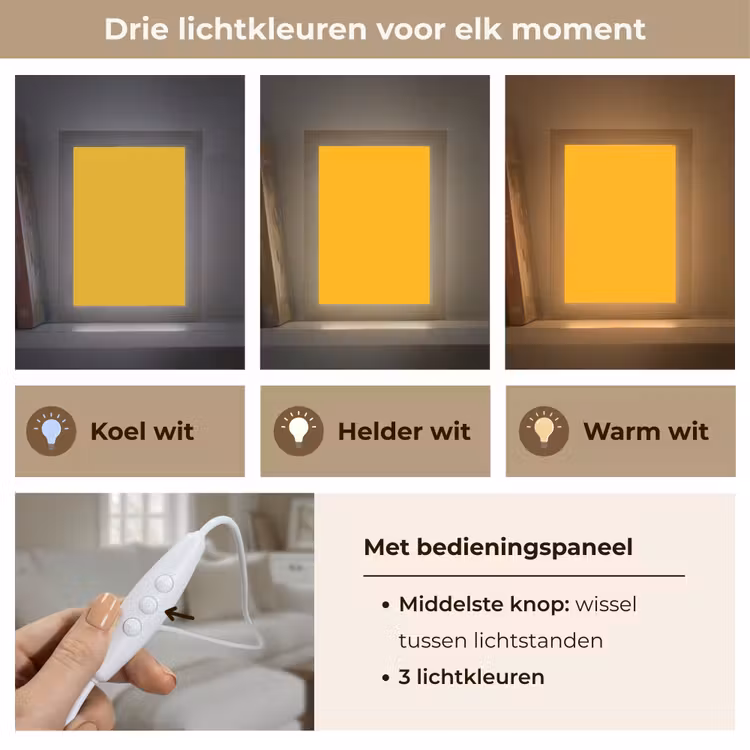 Vivid - Amber - Geel Light Box met kabel (Tafellamp) klein 925 -USP_lichtkleurNL