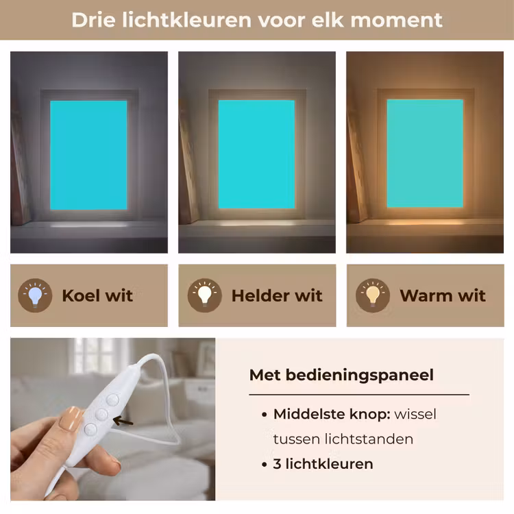 Vivid - Aquamarine - Turkoois Light Box met kabel (Tafellamp) klein 925 -USP_lichtkleurNL