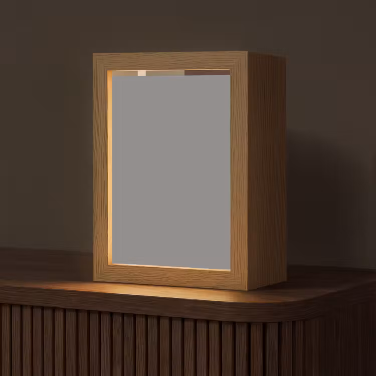 Vlakken - Abstract - Bordeaux - Lijnen Light Box met kabel (Tafellamp) klein -z3d_website