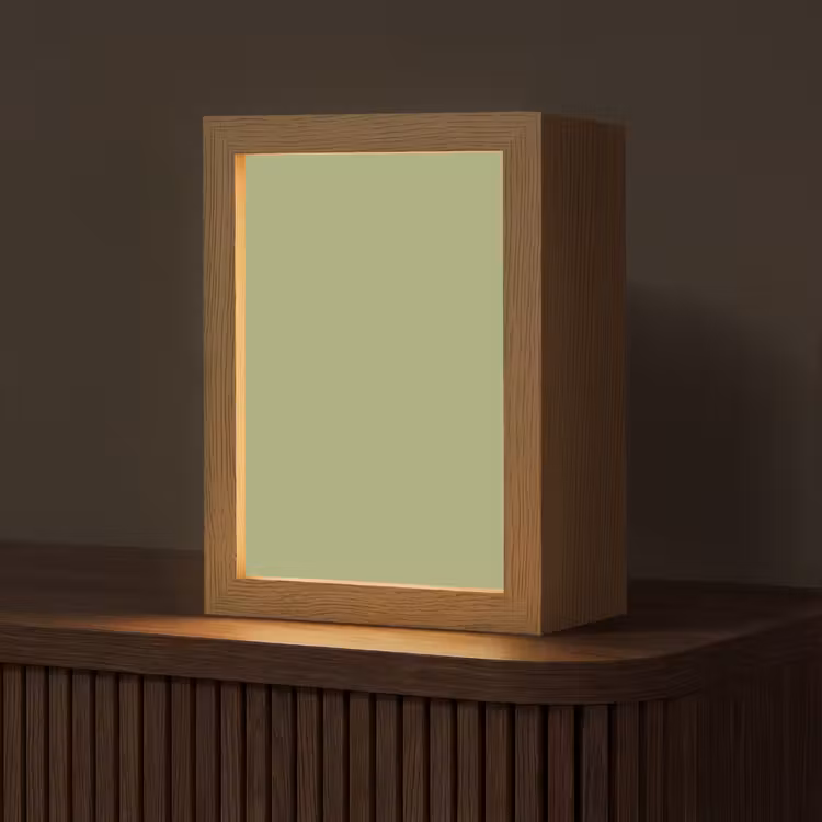 Whispering - Sage - Groen Light Box met kabel (Tafellamp) klein 925 -z3d_website