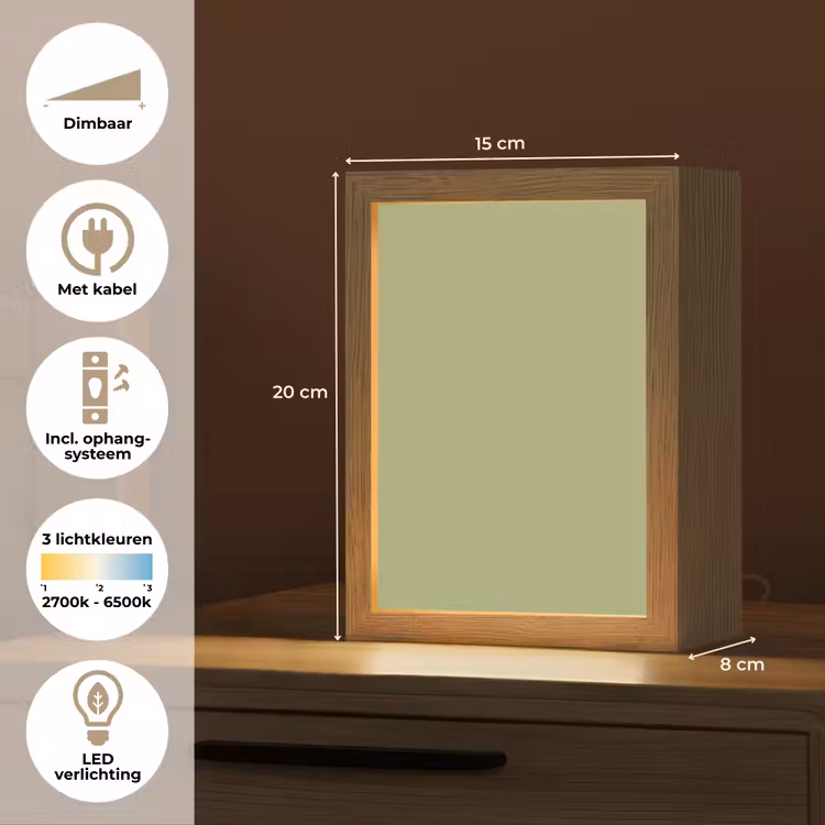 Whispering - Sage - Groen Light Box met kabel (Tafellamp) klein 925 -USP_NL