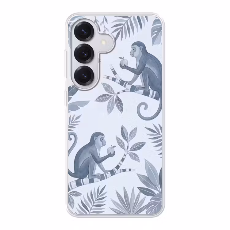 Aap - Boom - Bladeren - Jungle - Illustratie Telefoonhoesje Samsung Galaxy S26 klein -3d
