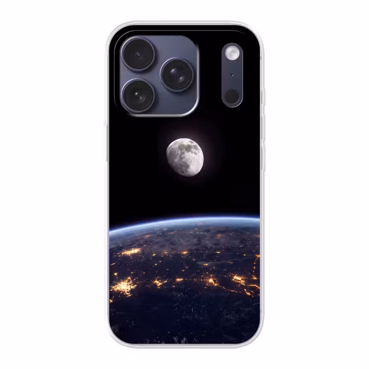 Telefoonhoesje - Aarde - Nacht - Ruimte - Aarde - Nacht - Ruimte Telefoonhoesje iPhone 17 Pro klein