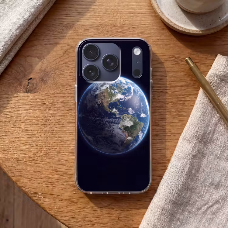 Telefoonhoesje - Aarde - Ruimte - Kosmos - Aarde - Ruimte - Kosmos Telefoonhoesje iPhone 17 Pro klein