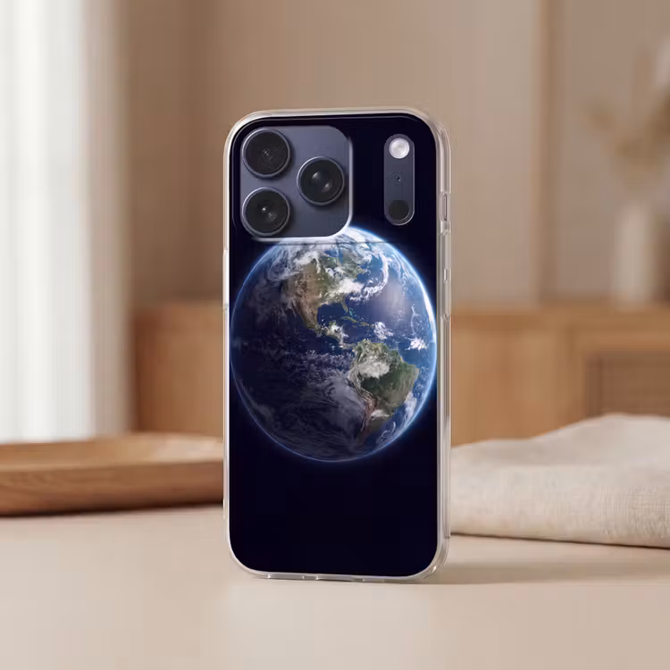 Telefoonhoesje - Aarde - Ruimte - Kosmos - Aarde - Ruimte - Kosmos Telefoonhoesje iPhone 17 Pro klein