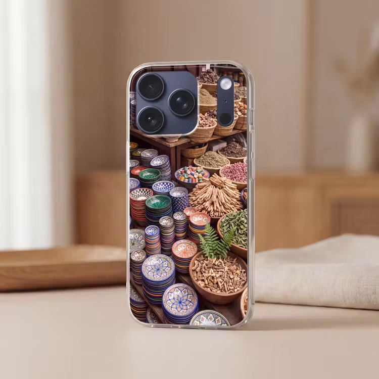 Telefoonhoesje - Aardewerk - Oosters - Kleurrijk - Aardewerk - Oosters - Kleurrijk Telefoonhoesje iPhone 17 Pro klein