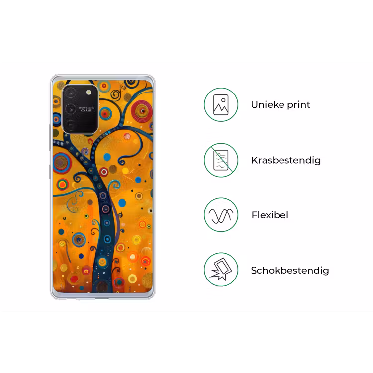 Abstract - Boom - Levensboom - Modern Telefoonhoesje Samsung Galaxy S10 Lite klein -specsS10Lite