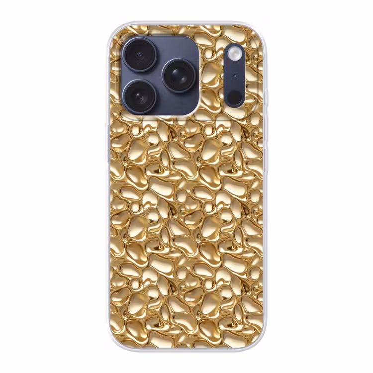 Abstract - Modern - Goud Telefoonhoesje iPhone 17 Pro klein 878 -3d