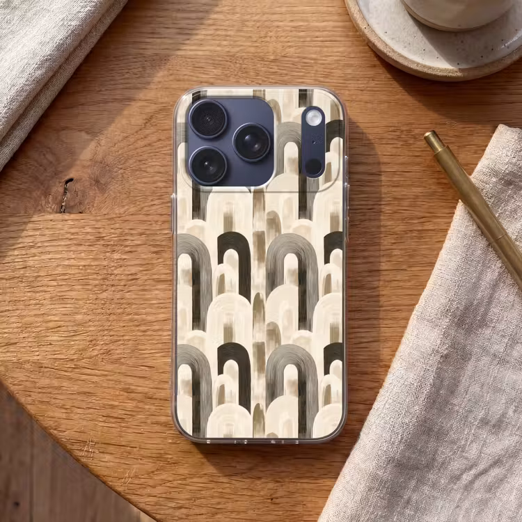 Abstract - Patroon - Bogen Telefoonhoesje iPhone 17 Pro klein 878 -sfeer1