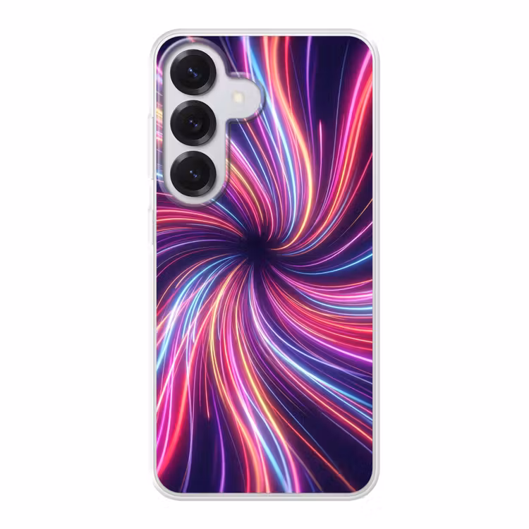 Abstract - Swirl - Futuristic - Neon Telefoonhoesje Samsung Galaxy S26 klein -3d