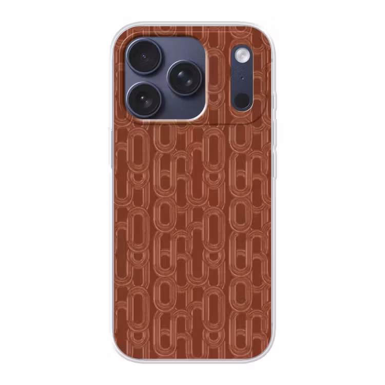 Abstract - Textuur - Bruin Telefoonhoesje iPhone 17 Pro klein 878 -3d