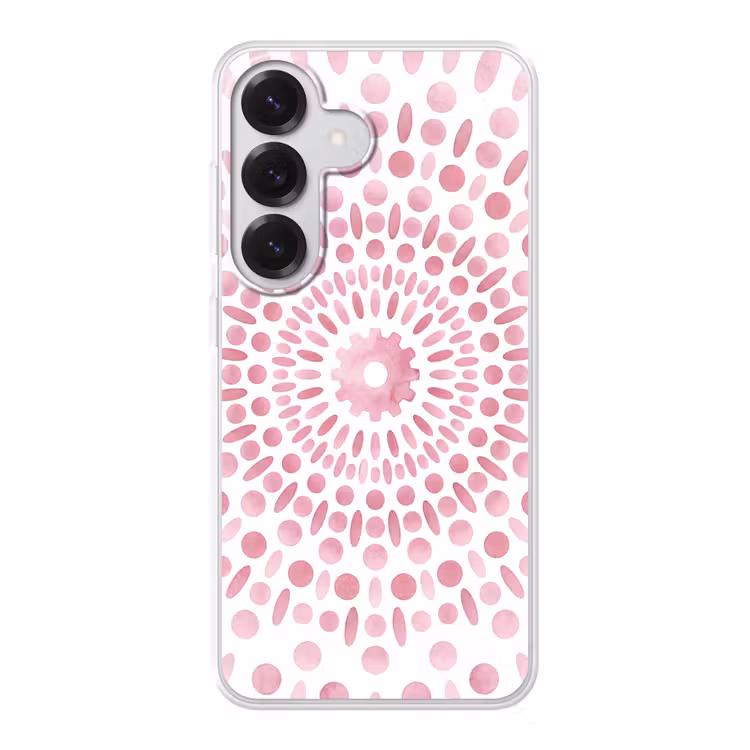 Abstract - Vormen - Patroon - Aquarel - Roze Telefoonhoesje Samsung Galaxy S26 klein -3d