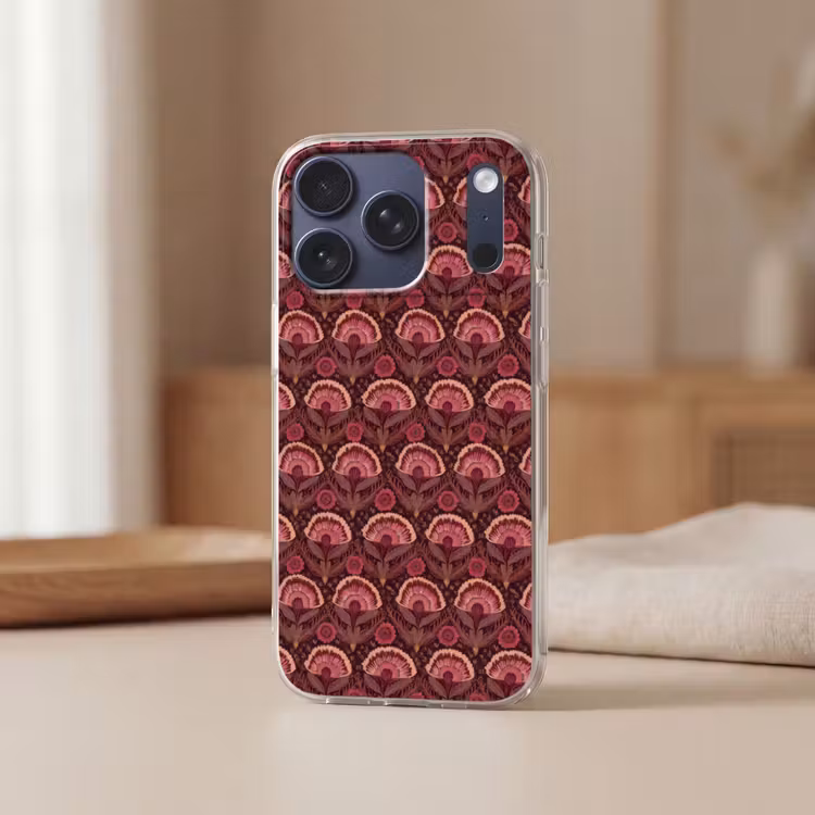 Antiek - Bloemen - Kleurrijk Telefoonhoesje iPhone 17 Pro klein 878 -sfeer2