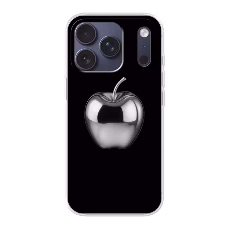 Appel - Metallic - Symmetrisch Telefoonhoesje iPhone 17 Pro klein -3d