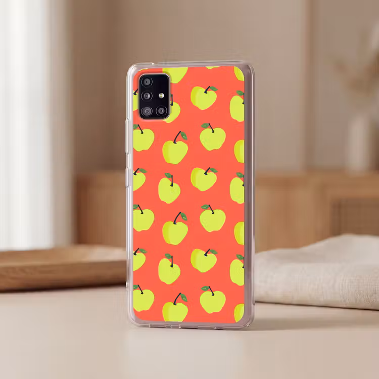Appels - Modern - Groen Telefoonhoesje Samsung Galaxy A51 5G klein 373 -sfeer2