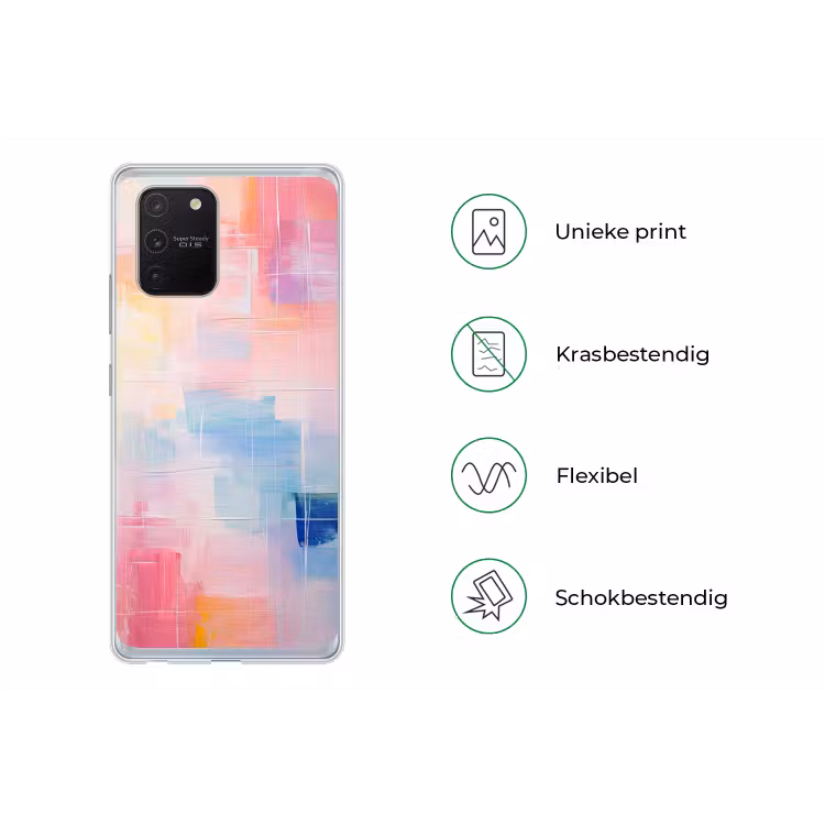 Aquarel - Pastel - Abstract - Kunst Telefoonhoesje Samsung Galaxy S10 Lite klein -specsS10Lite