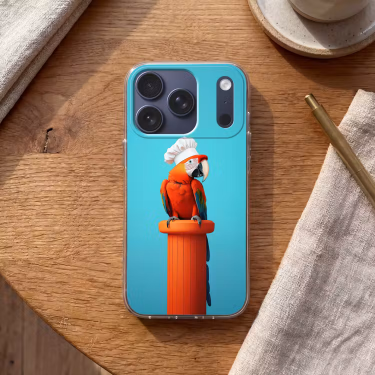 Ara - Koksmuts - Sokkel - Grappig Telefoonhoesje iPhone 17 Pro klein -sfeer1