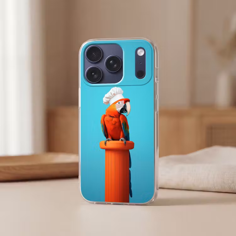 Ara - Koksmuts - Sokkel - Grappig Telefoonhoesje iPhone 17 Pro klein -sfeer2