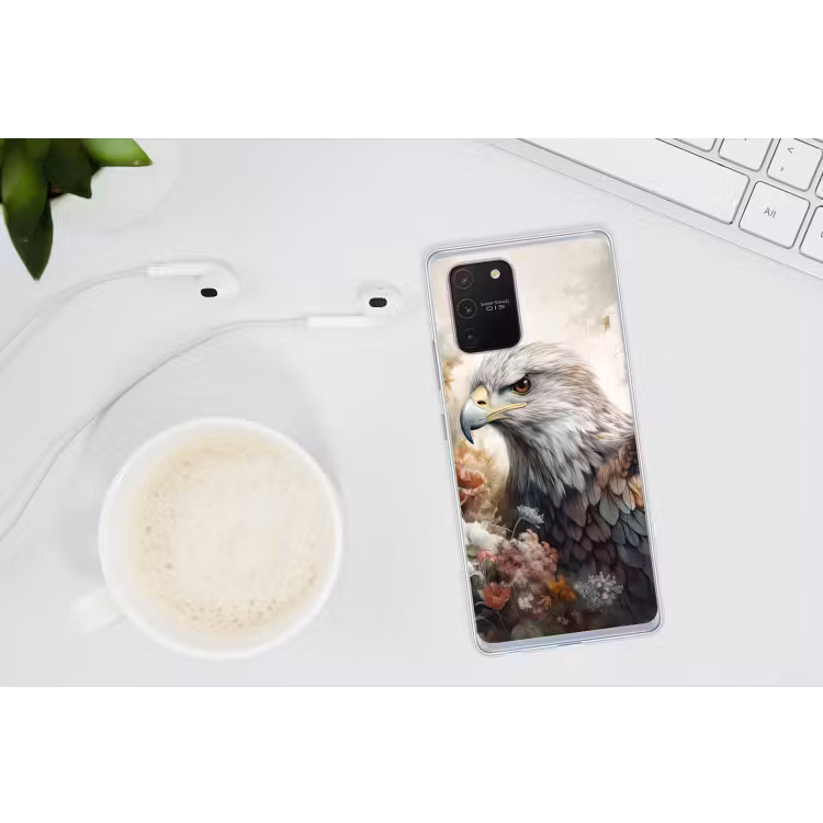 Arend - Adelaar - Vogel - Bloemen - Natuur Telefoonhoesje Samsung Galaxy S10 Lite klein -oordopS10Lite