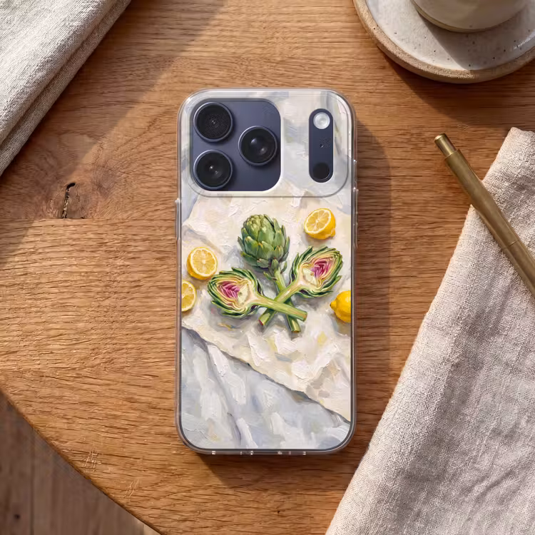 Telefoonhoesje - Artisjok - Citroen - Eten - Artisjok - Citroen - Eten Telefoonhoesje iPhone 17 Pro klein