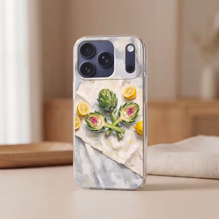 Telefoonhoesje - Artisjok - Citroen - Eten - Artisjok - Citroen - Eten Telefoonhoesje iPhone 17 Pro klein
