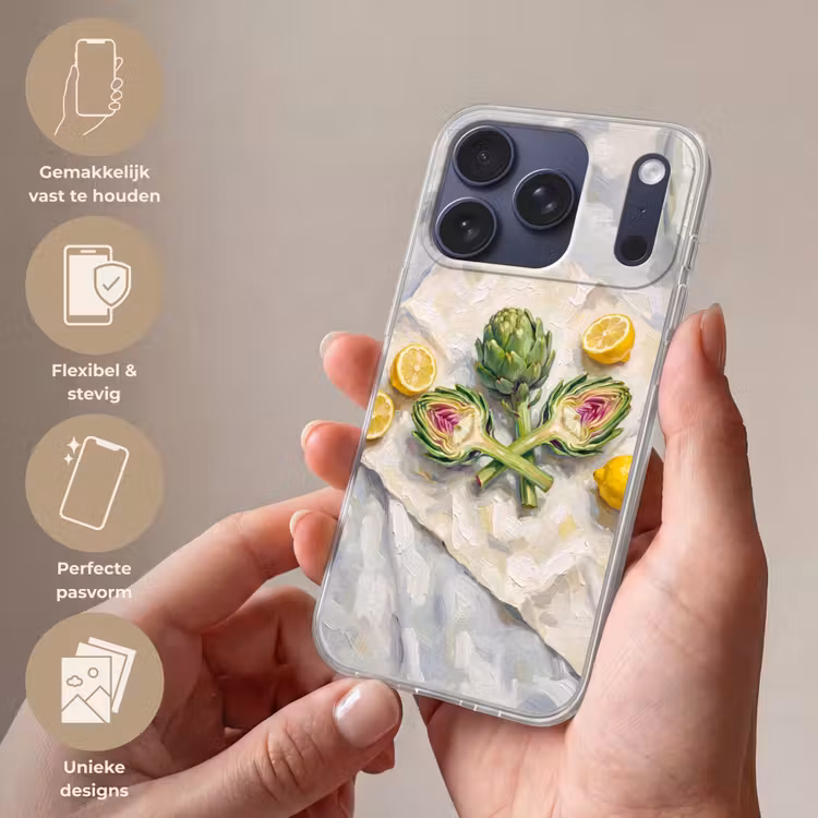 Telefoonhoesje - Artisjok - Citroen - Eten - Artisjok - Citroen - Eten Telefoonhoesje iPhone 17 Pro klein